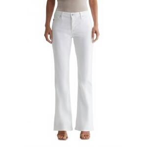 NEW AG JEANS angel bootcut jeans in gallery white